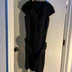 Women cap sleeve button down dress